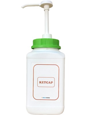 Smax Pompalı Ketçap Kutusu & 2.5 lt Ketçap Kabı Pompalı Ketçap Pompası Dispanseri