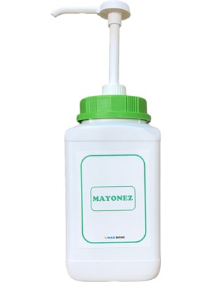 Smax Pompalı Mayonez Kutusu & 2.5 lt Mayonez Kabı Pompalı Mayonez Pompası Dispanseri