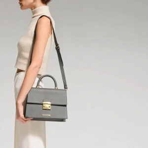 Queen Koyu Gri Omuz Çantası