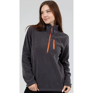 Genıus Store Kadın Polar Yarım Fermuarlı Outdoor Cepli Polar