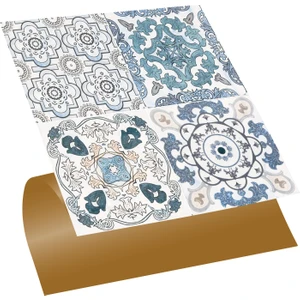 Kendinden Yapışkanlı Mutfak Banyo Kaplama Retro 010 Desenli Pvc Karo 30x30 cm 11 Adet 1m2