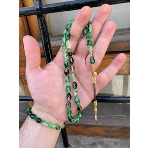 Fosforlu Kedi Göz Renk Cümbüşü Toz Kehribar Kombin Tesbih ve Bileklik DGN11196