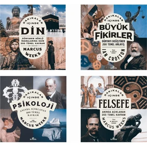 Dakikalar İçinde Felsefe - Dakikalar İçinde Büyük Fikirler - Din - Psikoloji - 4 Kitap