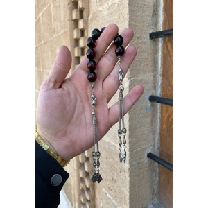 Doğan Silver Hediye Sürmeli Toz Kehribar Zaza Tesbih DGN1183