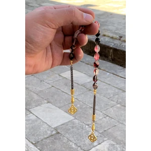 Doğan Silvertoz Kehribar Kedi Göz Zaza Tesbih DGN1189