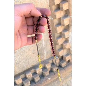 Doğan Silver Kırmızı Sürmeli Toz Pres Zaza Tesbih DGN1199