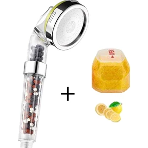  Mak Supply Duş Başlığı ve C Vitamini Limon Kokulu Duş Başlığı Yedek Kartuşu 2li Set