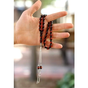 Doğan Silver Sürmeli Toz Kehribar Tesbih DGN1134