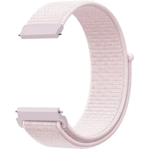 Samsung Galaxy Watch 3 45 mm Için Spor Dokuma Kordon Pearl Pink
