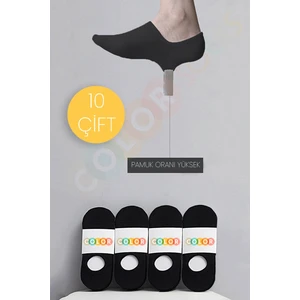 Tuğba Baby 10 Çift Siyah Yazlık Babet Çorap Seti