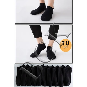 Tuğba Baby Unisex 10 Çift Siyah Kısa Yazlık Çorap