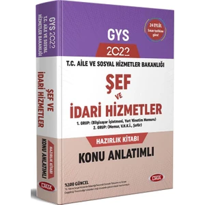 Data Yayınları 2022 Aile Sosyal Hizmetler Bakanlığı GYS Şef ve Idari Hizmetler Konu Anlatımlı