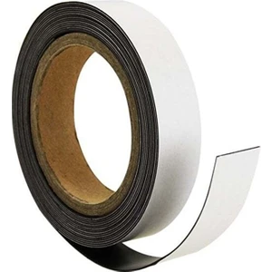 Yapışkanlı Şerit Mıknatıs Magnet Kes Kullan 1, 2 cm Genişlik - 1 mm Kalınlık - 5 Metre
