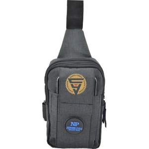 Newish Polo Minimal Kumaş Telefon Göğüs Çantası Siyah