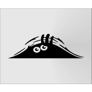 Oto Sticker Bagajdan Bakan Adam Monster Surat Stickeri  28X10CM