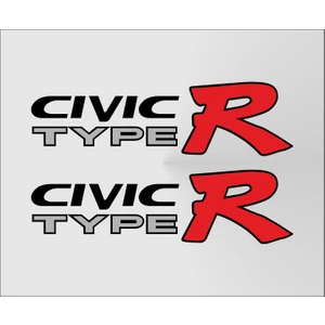 Oto Sticker Ek9 Honda Civic Type-R Sticker Seti