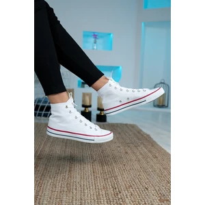 Unisex Beyaz Convers Bilekli Spor Sneaker