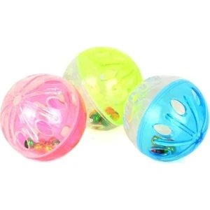 Gezeroğlu Petshop grezeroğlu Petshop Zilli Renkli Top Kedi Oyuncağı 3 Lü