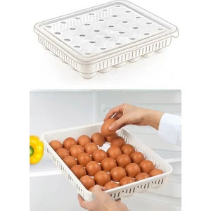 Almital 2 Adet Yumurta Saklama Kabı 30'lu , Steril Yumurtalık, Kapaklı Yumurta Organizeri