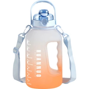 2200ML Taşınabilir Büyük Kapasiteli Plastik Bardak T Varil Spor Su Isıtıcısı Spor Su Bardağı Açık Ölçek ile Bardak (Yurt Dışından)