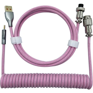 1.8m Mekanik Klavye USB Konektör Pembe (Yurt Dışından)