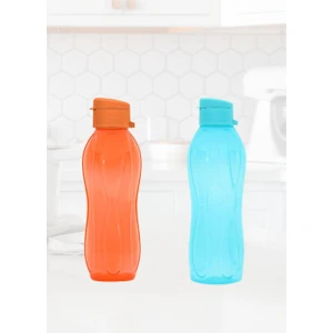 Jet’s Home Su Şişesi Suluk Kapaklı Matara 750 Ml*2 Turuncu Mavi