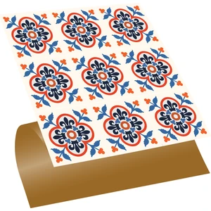 Kendinden Yapışkanlı Mutfak Banyo Kaplama Meksika 044 Desenli Pvc Karo 30x30 cm 11 Adet 1m2