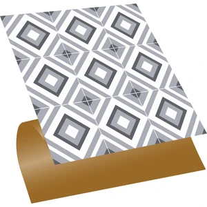 Kendinden Yapışkanlı Mutfak Banyo Kaplama Geometrik 040 Desenli Pvc Karo 30x30 cm 11 Adet 1m2