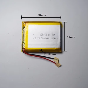 105568 3.7V 5000MAH Şarj Edilebilir Lityum Polimer Pil