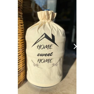 Krem Damacana Kılıfı Home Sweat Home Baskılı Damacana Home Çatı Krem