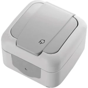 Palmiye Sıvaüstü Kapaklı Topraklı Priz