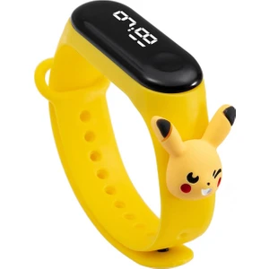 Çocuk Kol Saati LED Dokunmatik Su Geçirmez Pikachu
