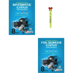 Kafa Dengi Yayınları  LGS 8.Sınıf Matematik ve Fen Bilimleri Kafası Soru Bankası