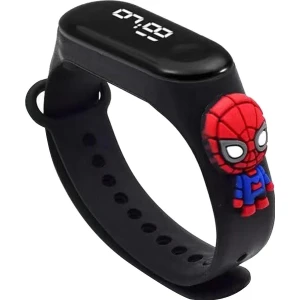 Çocuk Kol Saati LED Dokunmatik Su Geçirmez Spiderman Örümcek Adam