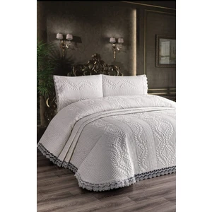 White Home Ozamhom 3 Parca Gupurlu Yatak Örtüsü