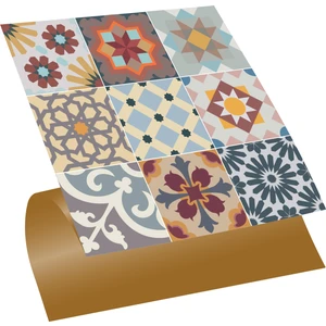 Kendinden Yapışkanlı Karma Agora Desenli Pvc Karo 30X30 cm (11 Adet) 1m2
