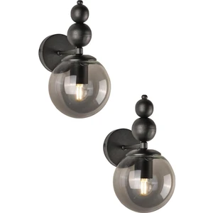 Sonsuz Aplik 2 Adet Siyah Füme Cam