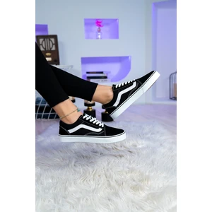 Unisex Siyah Old Skool Spor Vans Sneaker