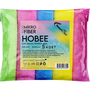 Mikrofiber Temizlik Bezi 40 x 30 cm 200GSM 5'li