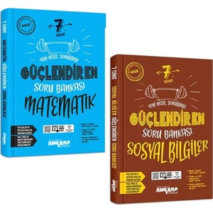 Ankara Yayıncılık 7.Sınıf  Matematik + Sosyal Bilgiler Güçlendiren Soru Seti 2 Kitap 2023