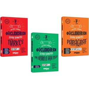 Ankara Yayıncılık 7.Sınıf  Türkçe + Paragraf + Din Kültürü Güçlendiren Soru Seti 3 Kitap 2023