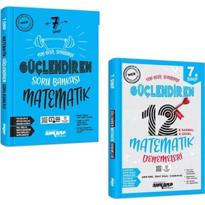 Ankara Yayıncılık 7.Sınıf  Matematik Güçlendiren Soru + Deneme Seti 2 Kitap 2023