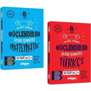 Ankara Yayıncılık 8.Sınıf  Matematik + Türkçe Güçlendiren Soru Seti 2 Kitap 2023