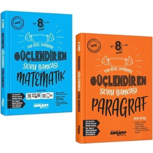 Ankara Yayıncılık 8.Sınıf  Matematik + Paragraf Güçlendiren Soru Seti 2 Kitap 2023