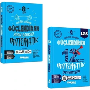 Ankara Yayıncılık 8.Sınıf  Matematik Güçlendiren Soru + Deneme Seti 2 Kitap 2023