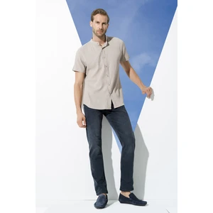 For You Man Organik Hakim Yaka Tam Pat Kısakol Taş Gömlek S27048