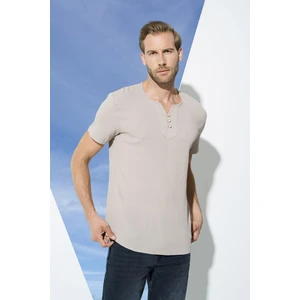 For You Man Organik 3 Düğme Kısakol Taş Gömlek S27054