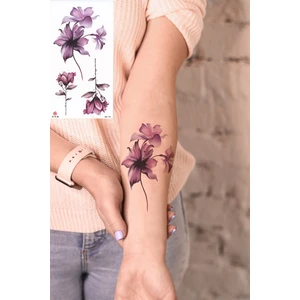 BP Tattoo Jasmine Pembe Çiçekler Geçici Dövme