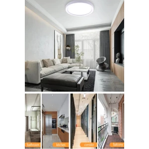 Vies Teknoloji Modern Tavana Sıfır Plafonyer Led Avize Panel Light 6500k Cold White