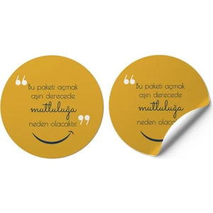 Gg Genç Girişimci Sticker Kuşe (4X4CM) 70 Adet Yuvarlak -Bu Paketi Açmak Aşırı Derecede Mutluluğa Neden Olacaktır